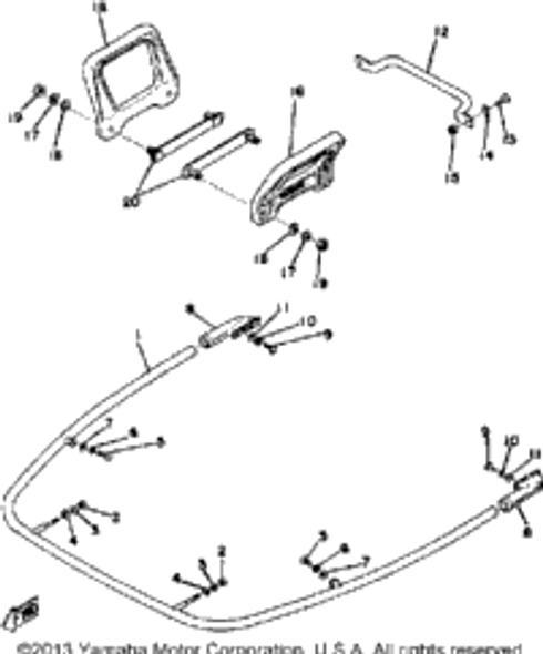 Nut (Crown) (93501-08800-00) 1979 EX440C 95303-08800-00