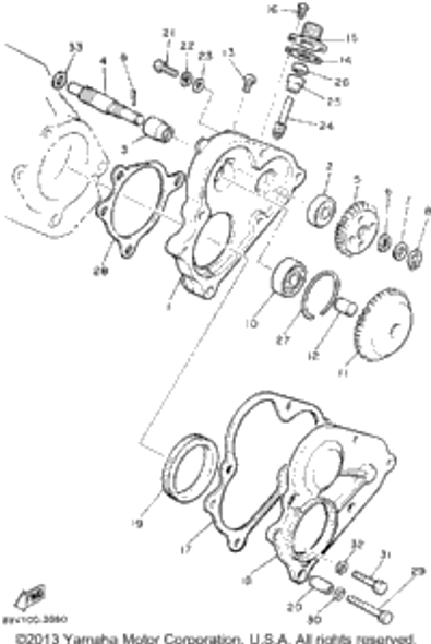 Screw, Pan Head 1992 PHAZER II ST (PZ480STS) 98511-06012-00