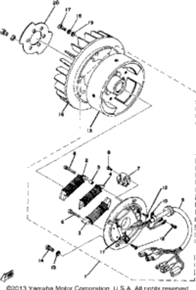 Screw, Pan Head 1979 EX440C 98501-05035-00