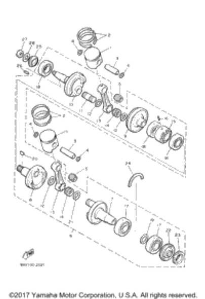 Nut 1992 PHAZER II (PZ480S) 90170-16182-00