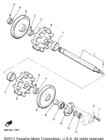 Bolt 1992 EXCITER II LE (ELEC START) (EX570ES) 97011-08016-00