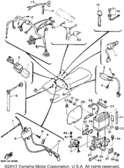 Nut, Self-Locking 1989 EXCITER DELUXE (ELEC START) (EX570EN) 90185-06122-00