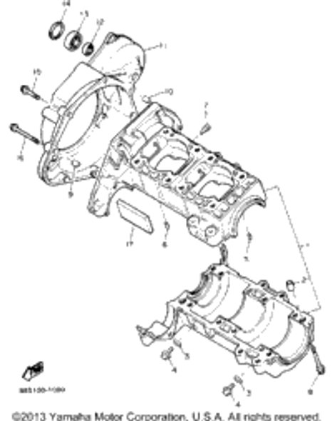 Washer, Plate 1992 EXCITER II LE (ELEC START) (EX570ES) 90201-08087-00