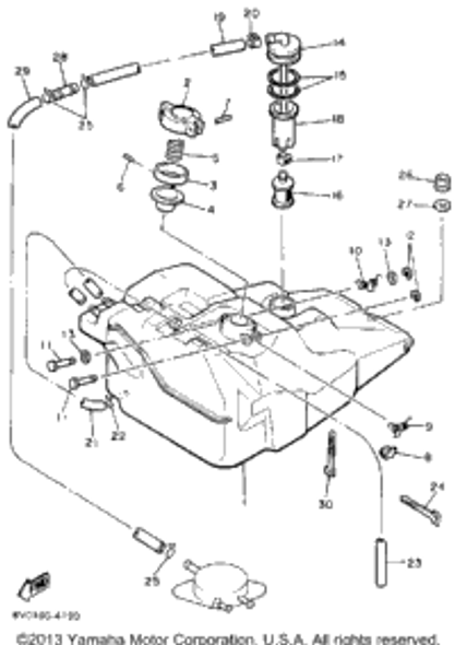 Circlip 1984 PHAZER SE (ELEC START) (PZ480SEH) 93430-02001-00