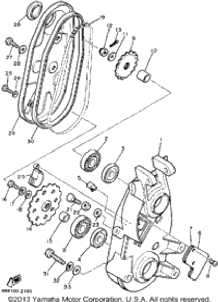 Nut 1989 BRAVO T (LONG TRACK) (BR250TN) 95303-12600-00