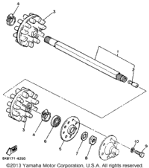 Washer, Conical Spring 1987 BRAVO T (LONG TRACK) (BR250TL) 90208-20008-00