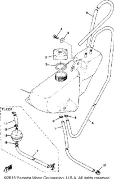 Gasket 1974 TL433F 90430-31003-00