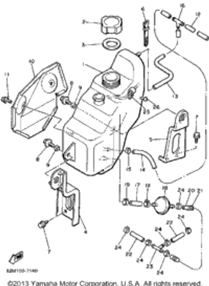 Gasket 1987 EXCITER (EX570L) 90430-31003-00