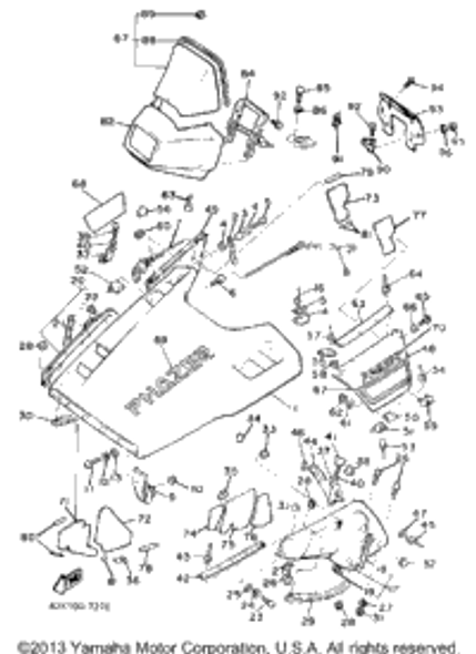 Rivet, Blind 1987 PHAZER (PZ480L) 90267-40076-00