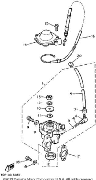 Clip 1987 BRAVO T (LONG TRACK) (BR250TL) 90468-02033-00