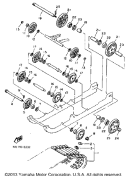 Circlip 1987 PHAZER (PZ480L) 99009-42500-00