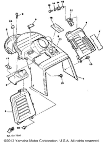 Screw, Bind 1987 PHAZER DELUXE (ELEC START) (PZ480EL) 98906-05012-00