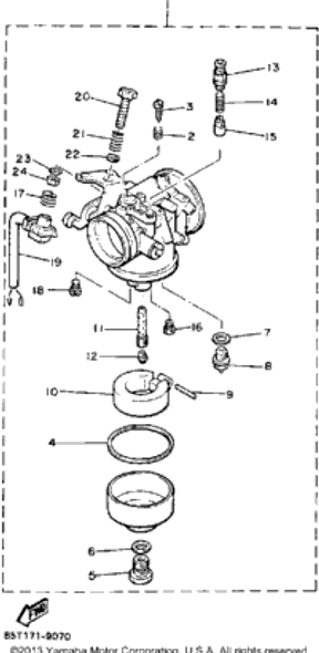 Washer, Plug Screw 1989 ENTICER LTR (LONG TRACK+REVERSE) (ET400TRN) 22F-14117-00-00