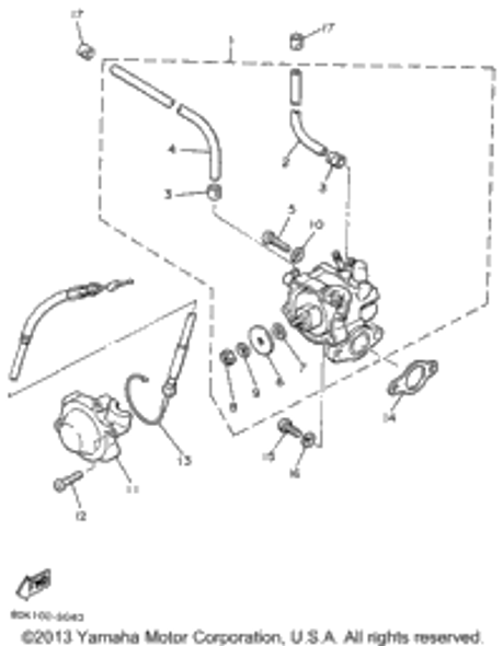 Gasket, Pump Case 1996 VENTURE XL (VT480W) 126-13116-01-00