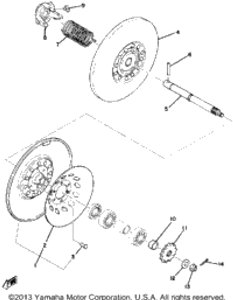 Nut, Self-Locking 1978 ET250B 90185-12119-00