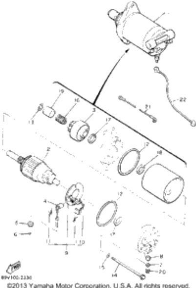 O-Ring 1992 PHAZER II LE (ELEC START) (PZ480ES) 73A-81847-00-00