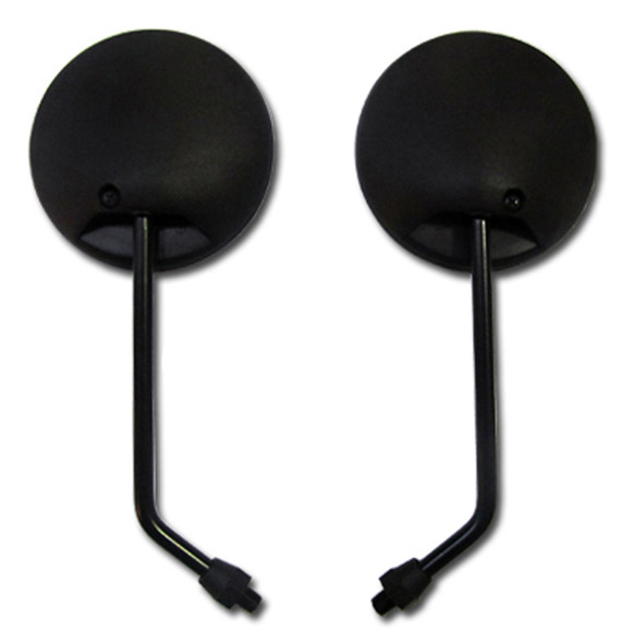 Black "Motocross" Motorcycle Handlebar Mirrors Yamaha XVS 125, XVS 250