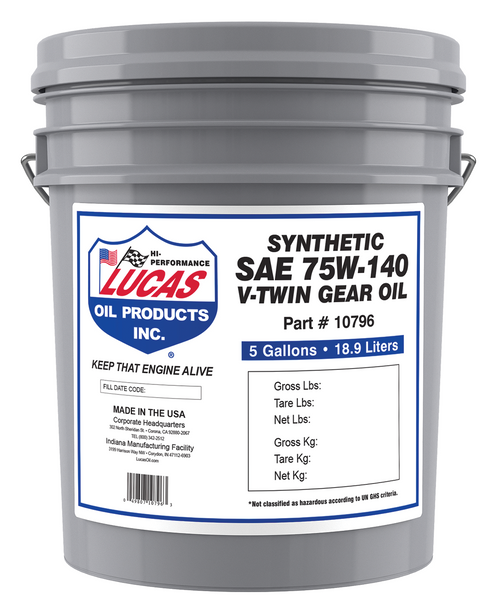 FIVE GALLON LUCAS OIL
