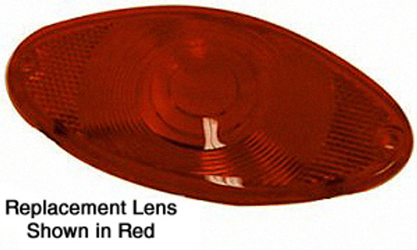 REPLACEMENT LENS FOR V-FACTOR 12 VOLT CATEYE TAILLIGHT ASSEMBLY FOR  CUSTOM USE