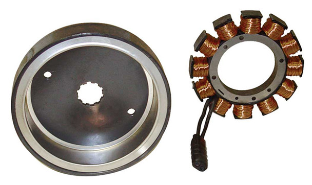 Power House Plus Rotor & Stator Kit 38 Amp Fits Harley Softail 2001-06 & Dyna 2004-05 HD# 29981-95 & 30017-01