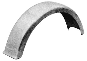 V-Factor Bobbed Flat Rear Fender Steel 6" Hardbody Wide Fits Harley Big Twin & Sportster Rigid frame with chain or belt rear drive