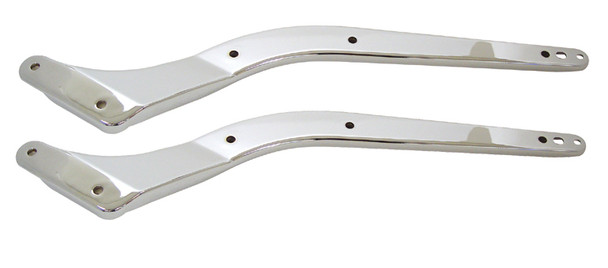 Chrome Rear Fender Supports Fits Harley Softail, CVO, Springer, Night Train, FLSTS, FXST 2006-Later FLSTS