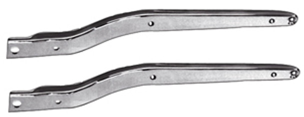 Chrome Rear Fender Supports Fits Harley FX 4 speed 1972-Later with turn signals HD# 59928-73 & 59929-73