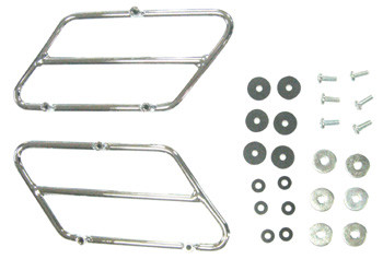 V-Factor Show Chrome Plated Side Cover Trim Rails Fits FLH & FLT models 1993-Later Replaces HD# 66064-93