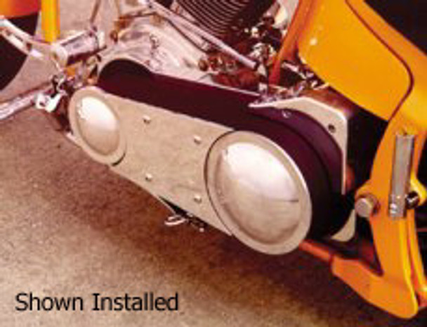 Electric Start 3" 8mm Polished Open Primary Belt Drive Kit Fits Harley Big Twin 4 speed models 1970-1978