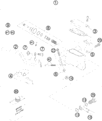 KTM BRAKE CALIPER FRONT 2020 85 SX 17_14 47013015100
