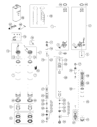 KTM Pistonrod D12 M9x1 L385 cpl. 2022 150 SX Chassis 48601574S5