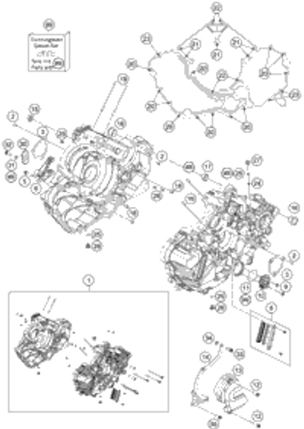 KTM Bottom triple clamp cmpl. 2019 790 ADV ORANGE 6350103203030S