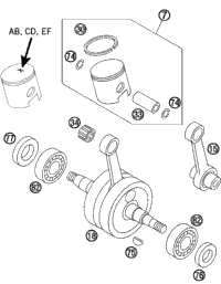 KTM CARBURETOR PHVA 12XS 50 GS 2003 50 Senior Adventure & 45131001200