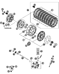 KTM OUTER CLUTCH HUB LOOSE  2003 2003 2010 300 XC-W 54832001000