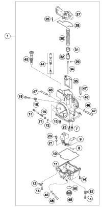 KTM OUTER CLUTCH HUB LOOSE  2003 2003 2011 250 XC 54832001000