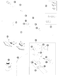 KTM MASTER CYLINDER CPL. 9,5MM 04 2005 125 EXC 50302030200