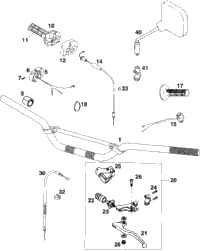 KTM MASTER CYLINDER CPL. 9,5MM 04 2005 200 EXC 50302030200