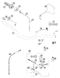KTM MASTER CYLINDER CPL. 9,5MM 04 2004 125 EXC Sixdays 50302030200