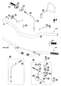 KTM MASTER CYLINDER CPL. 9,5MM 09 09 2010 150 XC 50302030300