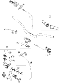 KTM MASTER CYLINDER CPL. 9,5MM 09 09 2009 125 SX 50302030300