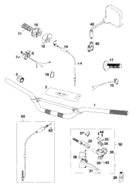 KTM MASTER CYLINDER CPL. 9,5MM 04 2005 250 SXS & 50302030200