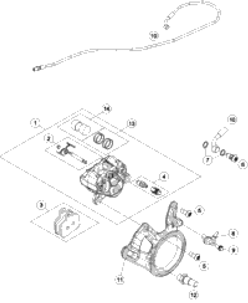 KTM MASTER CYLINDER MAGURA D=11MM 2016 690 ENDURO R 76502013000