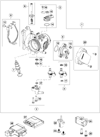 KTM BOT. TRIPLE CLAMP CPL. 20MM 2013 TE 300 7800103202030