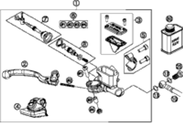 KTM BRAKE CALIPER REAR CPL.65SX 09 2013 65 SX 46213080000