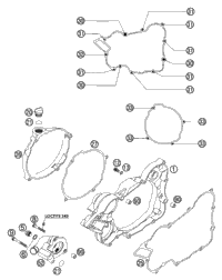 KTM CON.ROD REPAIR KIT  125'98 2004 200 EXC 50330015000