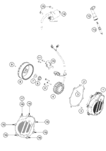 KTM E-STARTER ENGINE CPL. LC4-E 1997 620 END.Sixdays Winner 58440001000 KTM E-STARTER ENGINE CPL. LC4-E 1997 620 END.Sixdays Winner 58440001000