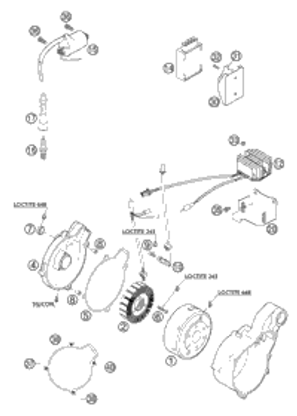 KTM E-STARTER ENGINE CPL. LC4-E 1998 400 XC e 58440001000 KTM E-STARTER ENGINE CPL. LC4-E 1998 400 XC e 58440001000