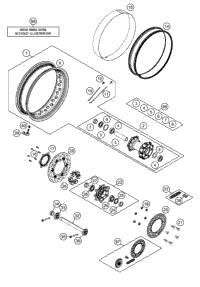 KTM BRAKE CALIPER REAR W/O PADS 2022 1290 SUPER ADVENTURE R OT Chassis 6031308010130
