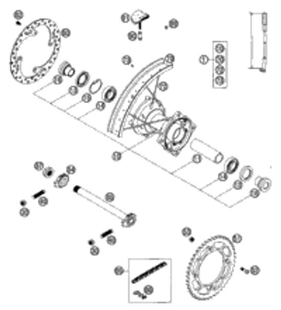 KTM H.BRAKE CYL CPL. 9,5MM CPL.05 05 2008 85 SX 19/16 47013001100