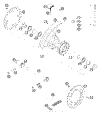 KTM H.BRAKE CYL CPL. 9,5MM CPL.05 2010 85 SX 47013001100